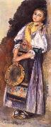 Italian woman witb Iambourine Auguste renoir